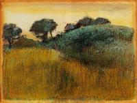 Degas, Edgar - Wheatfield and Green Hill